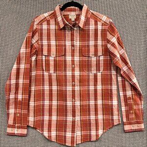LIKE NEW Filson Womens Conway Shirt Clay/Mauve/Cream Plaid - Medium
